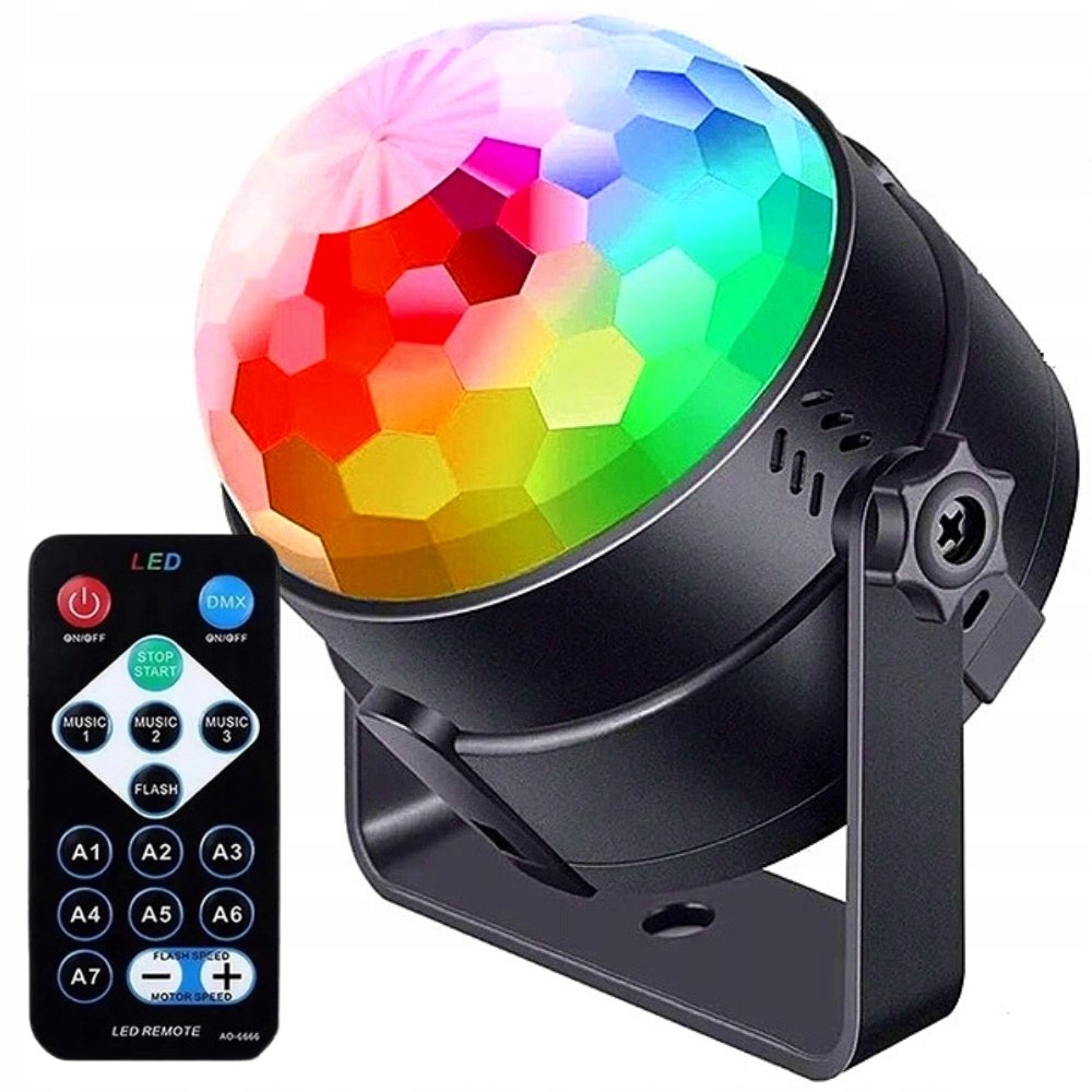 Kula Dyskotekowa Disconight Rgb Laser + Pilot