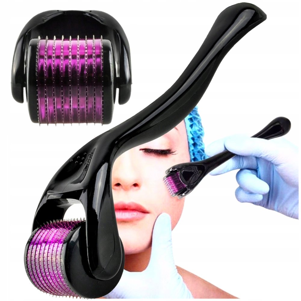 Wałek Roller Masażer Igły Do Twarzy Zarostu Brody ✔️ Stymulacja Śpiących Mieszków Włosowych; Masaż I Regeneracja Skóry