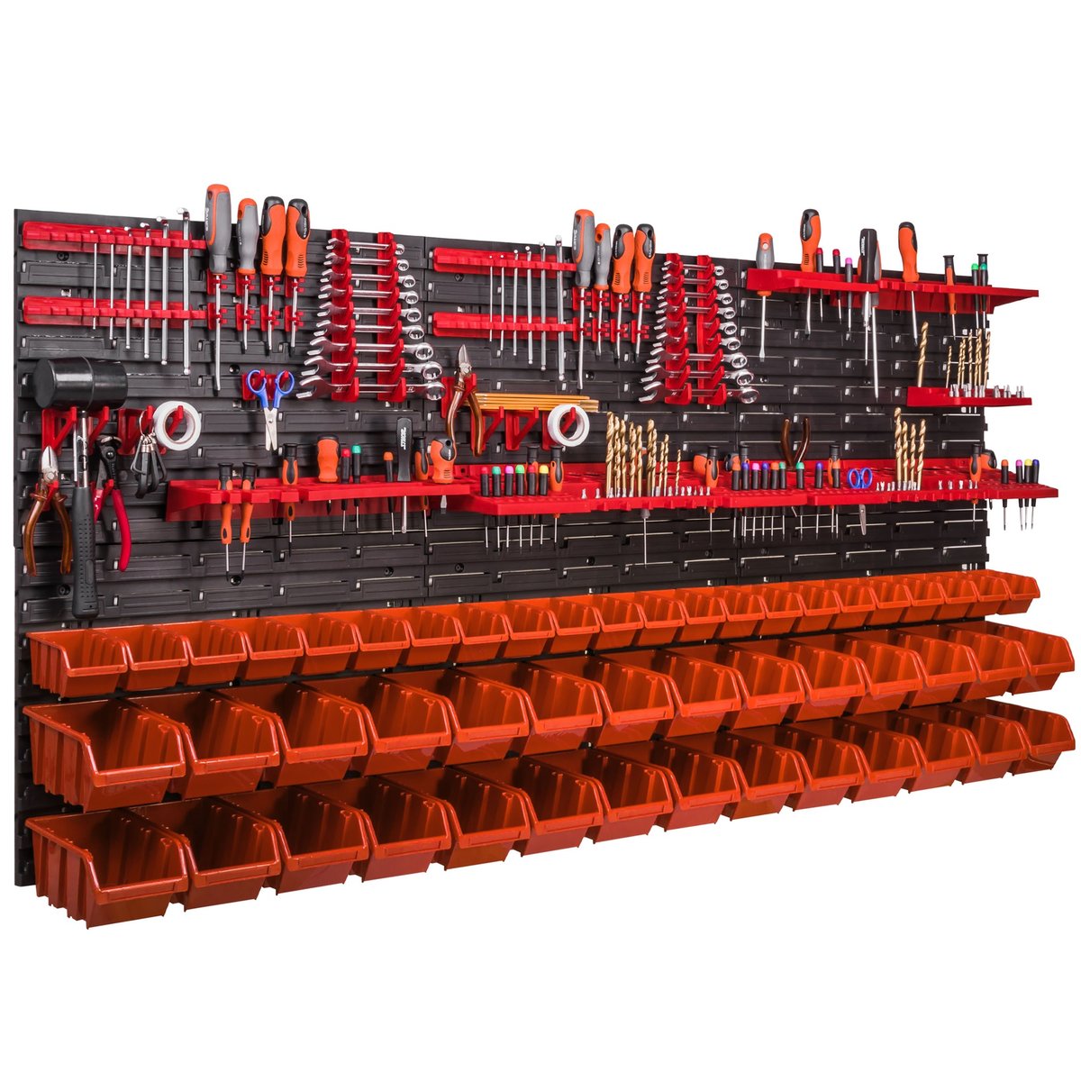 Tablica Warsztatowa Narzędziowa 173 X 78 cm Ścianka Garaż 50 Kuwet