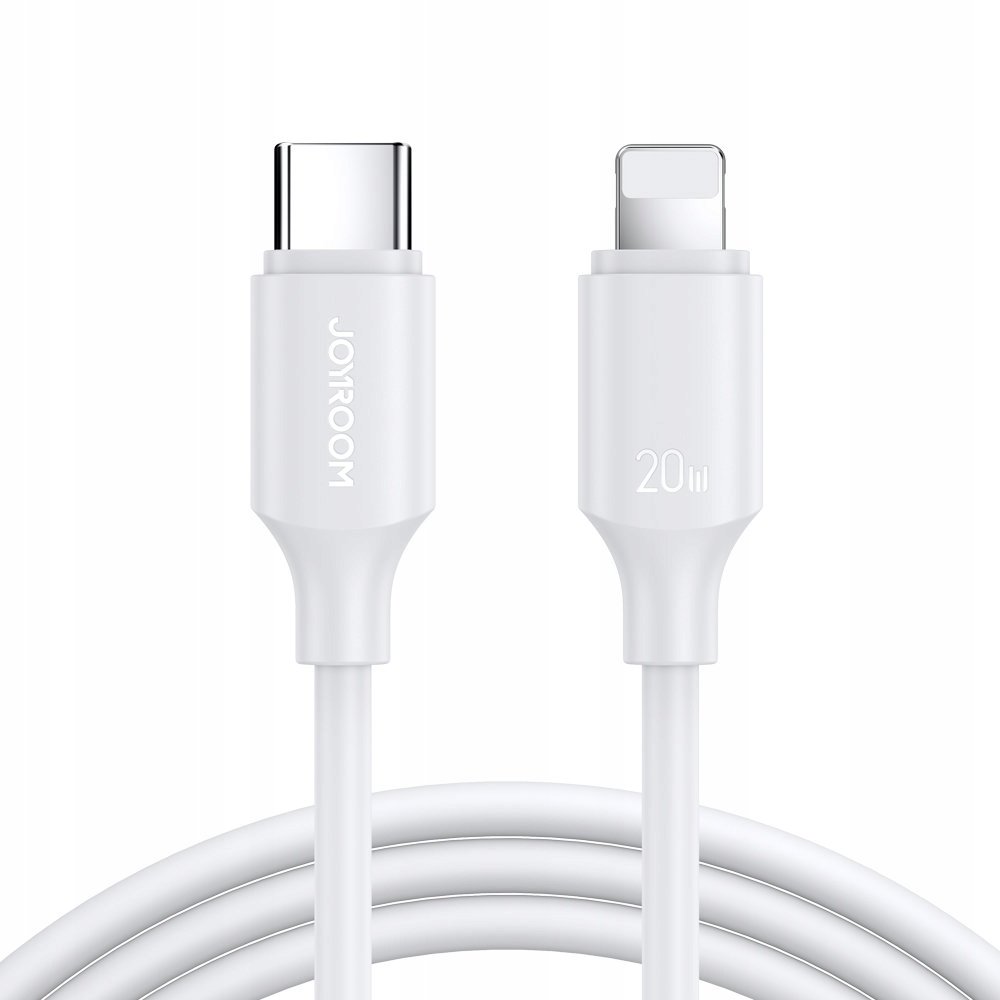 Joyroom kabel USB-C - Lightning 480Mb/s 20W 1m biały S-CL020A9