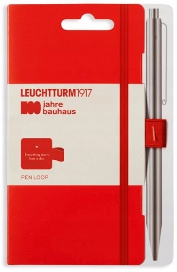 Leuchtturm1917 Pen Loop Uchwyt Bauhaus Czerwony