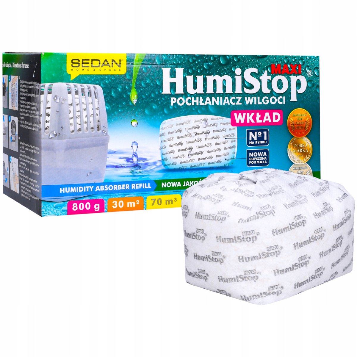 Wkład Zapas Do Pochłaniacza Wilgoci Humistop Maxi
