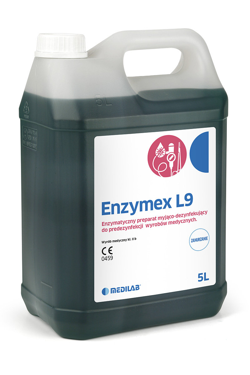 Medilab ENZYMEX L9 5L Trójenzymatyczny preparat do manualnego mycia i dezynfekcji narzędzi