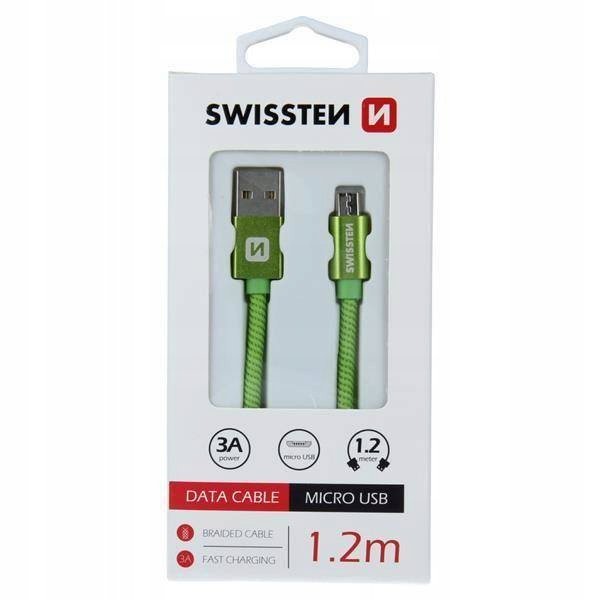 Kabel Swissten Micro Usb 1,2M Green