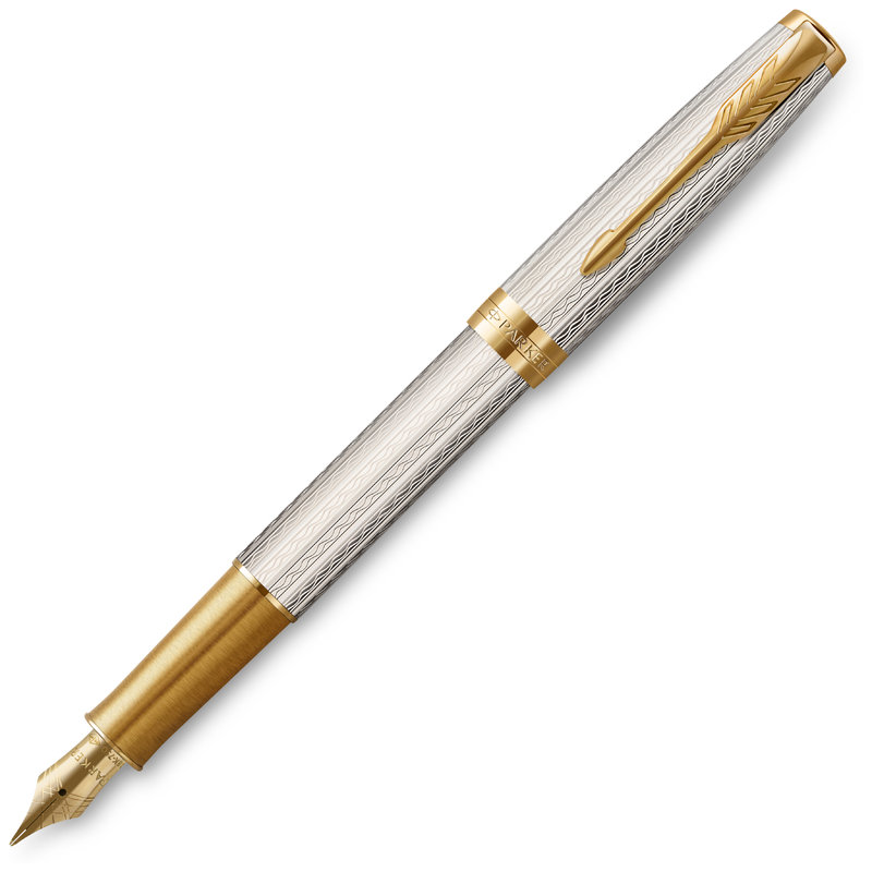 Pióro Wieczne Sonnet  Silver Mistral Stalówka F 18K , Parker