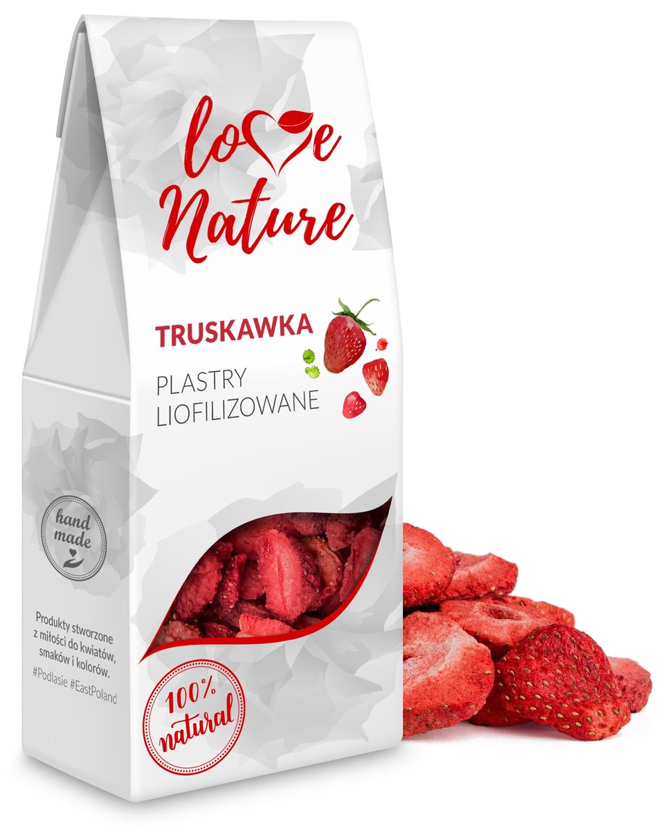 LoveNature Truskawki Liofilizowane 20g