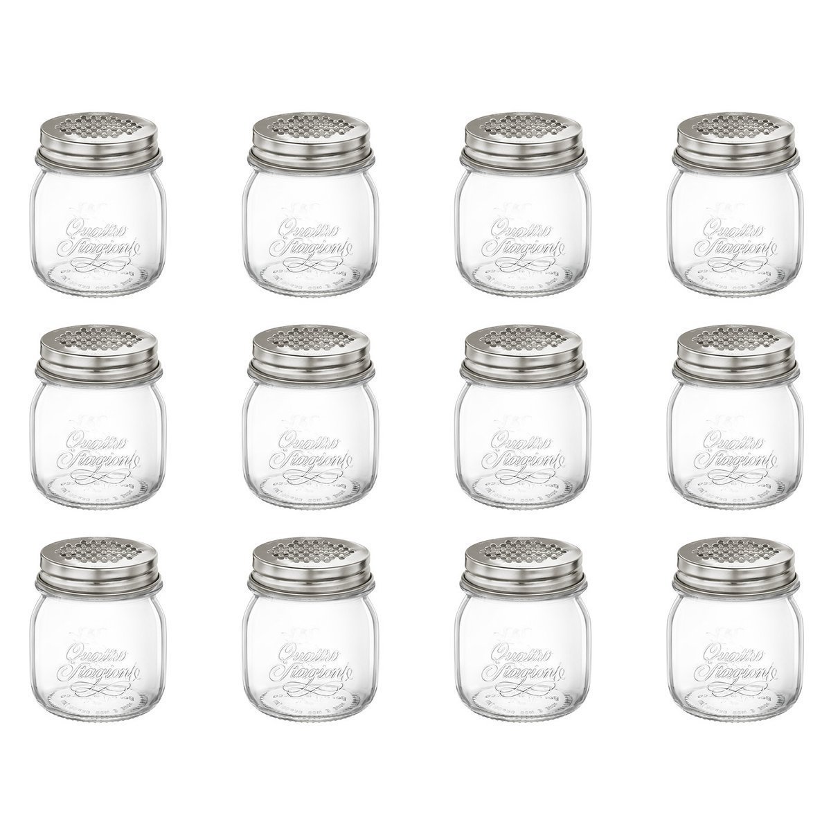 12X Słoik Bormioli Rocco Quattro Stagioni Genietti Z Nakrętką Tarka 250 ml