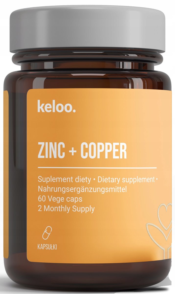 Keloo ENGINEERING AND BIOTECHNOLOGY Sp. z o.o. Zinc + Copper (cynk + miedź) 60 kapsułek 1146807
