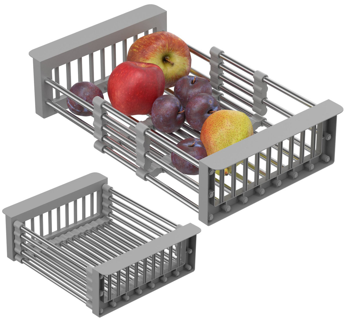 Ociekarka Teleskopowa Stalowy Koszyk Do Zlewu