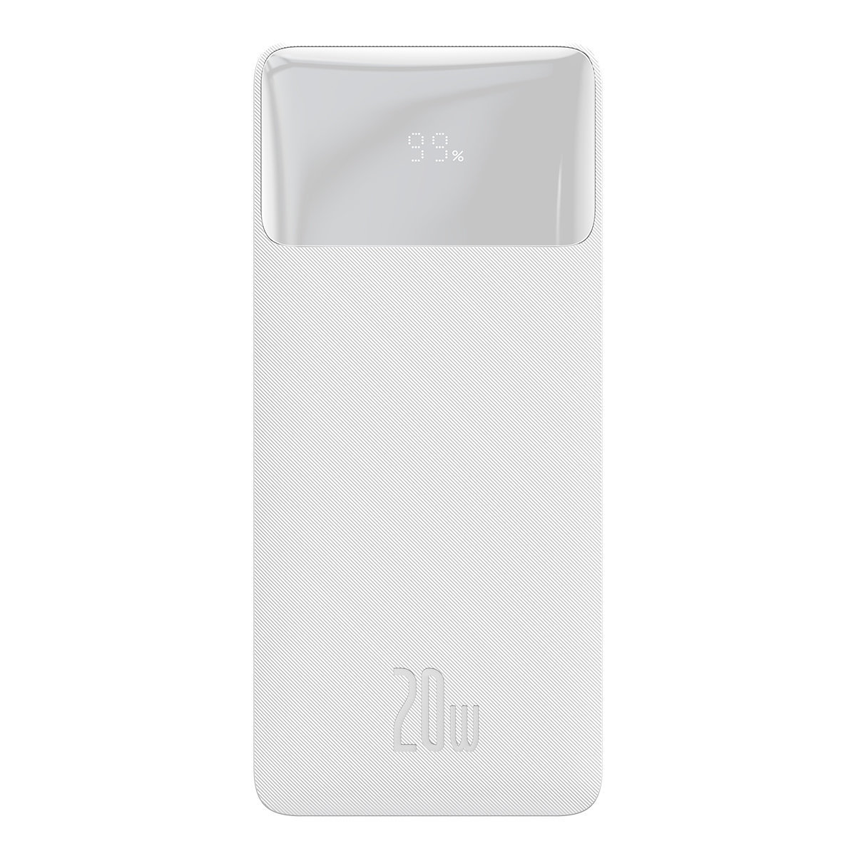 Baseus Bipow powerbank z szybkim ładowaniem 10000mAh 20W biały Overseas Edition + kabel USB-A - Micro USB 0.25m biały PPBD050502