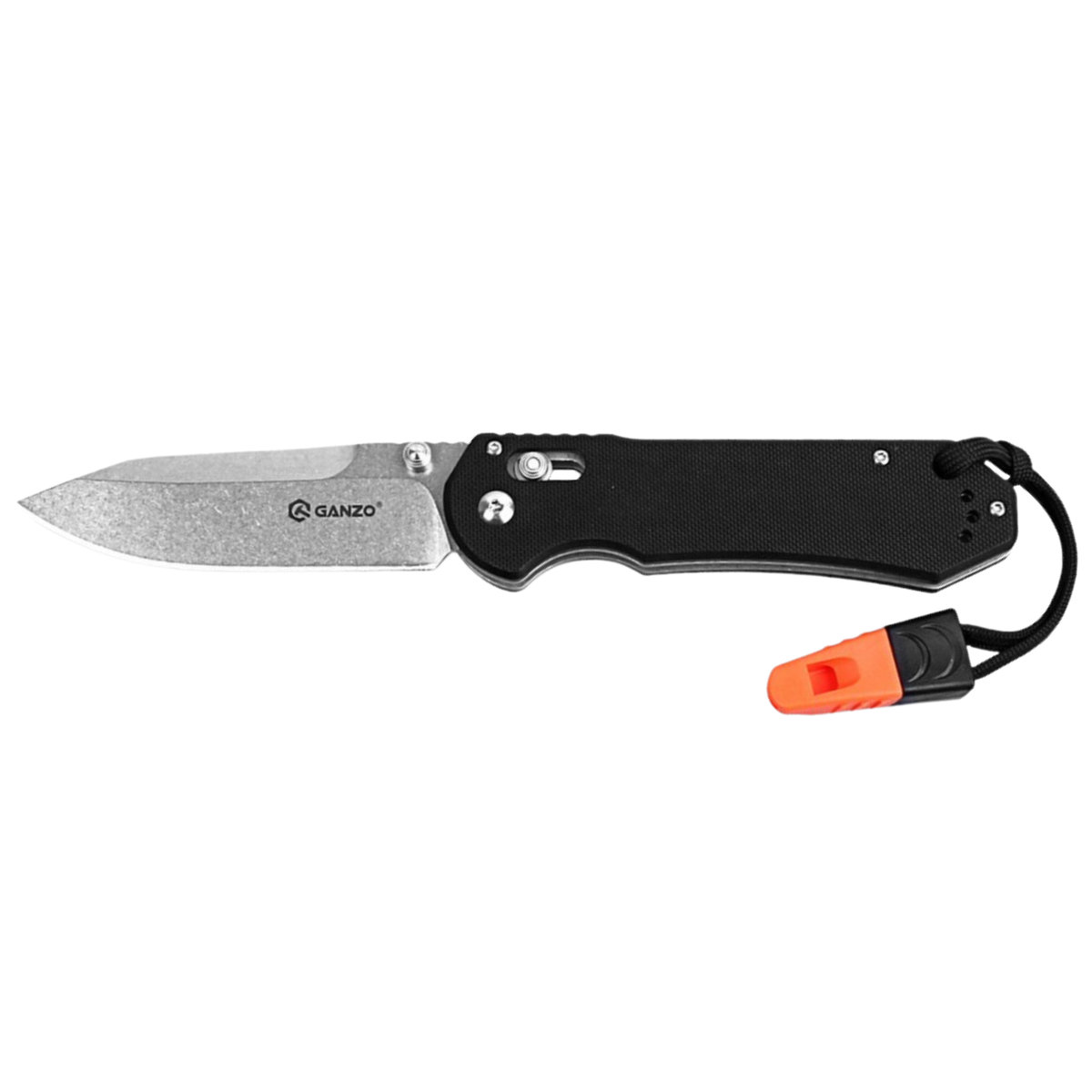 Ganzo GANZO nóż kieszonkowy nóż, czarny, jeden rozmiar G7452-BK-WS