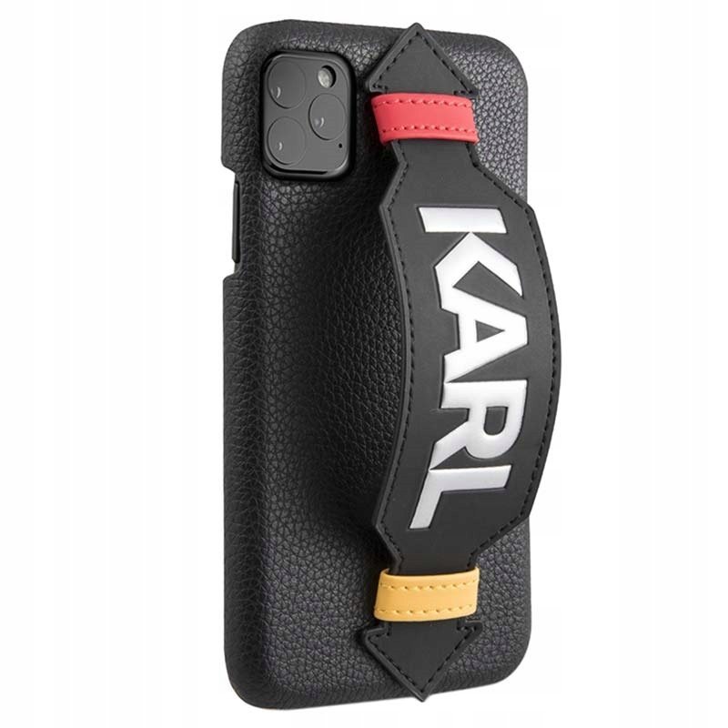 Karl Lagerfeld Obudowa dla telefonów komórkowych Strap pro Apple iPhone 11 Pro KLHCN58HDAWBK) Czarny
