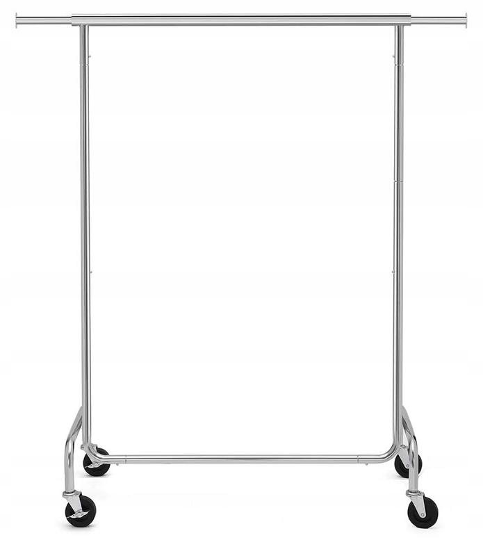 Wieszak Na Ubrania Metalowy Stojący Na Kółkach