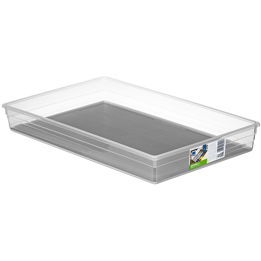 Opinie o KIS 6075900 0516 02 sistemo pudełko do przechowywania z tworzywa sztucznego przezroczysty/szary 39 x 24 x 5 cm 6075900 0516 02