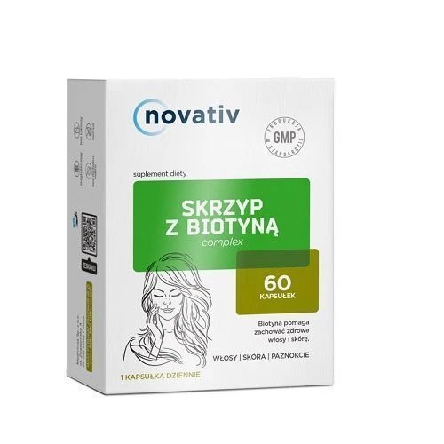 MEDICINAE Novativ Skrzyp z biotyną complex, 60kaps.