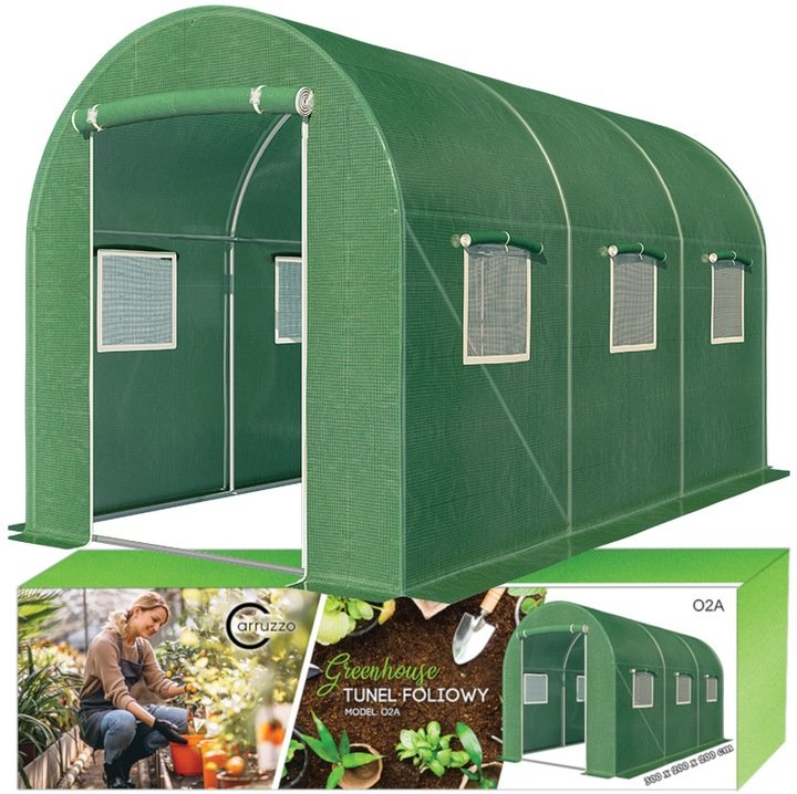 WIELOSEZONOWY TUNEL OGRODOWY CARRUZZO FOLIA 3X2X2M