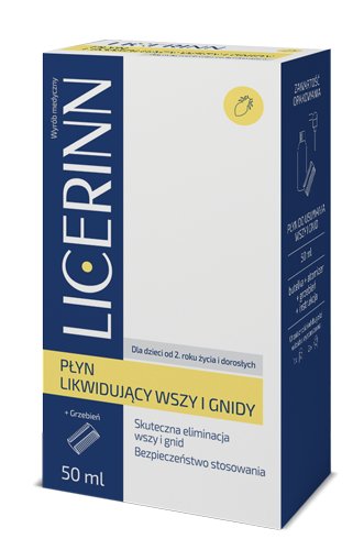 SILESIAN PHARMA SP ZOO Rodzina Zdrowia Licerinn płyn likwidujący wszy i gnidy 50 ml | DARMOWA DOSTAWA OD 199 PLN!