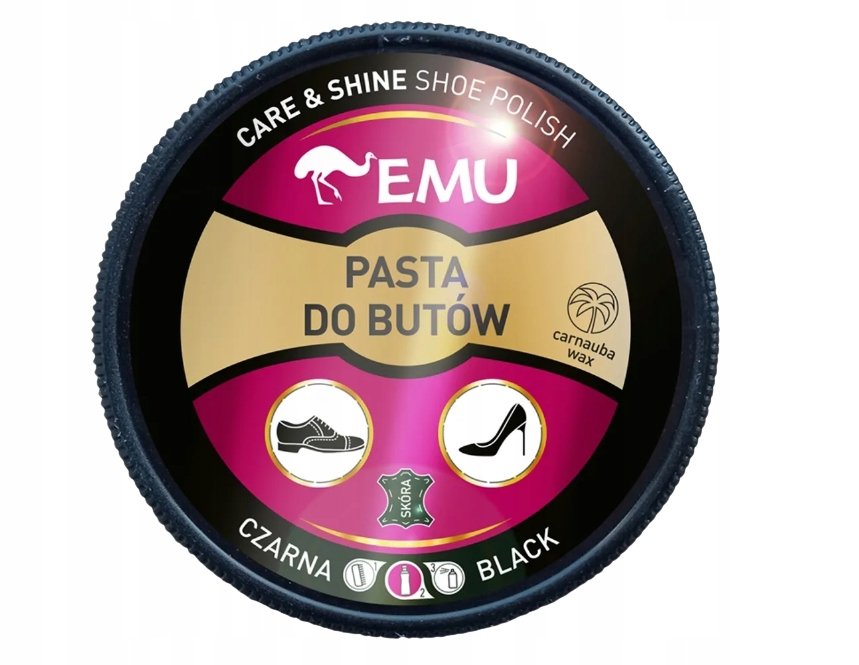 Emu Pasta Do Butów W Puszce Czarna 50Ml