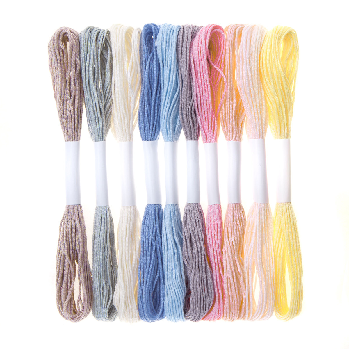 dp Craft, zestaw mulin w pastelowych kolorach 8m 10 szt.