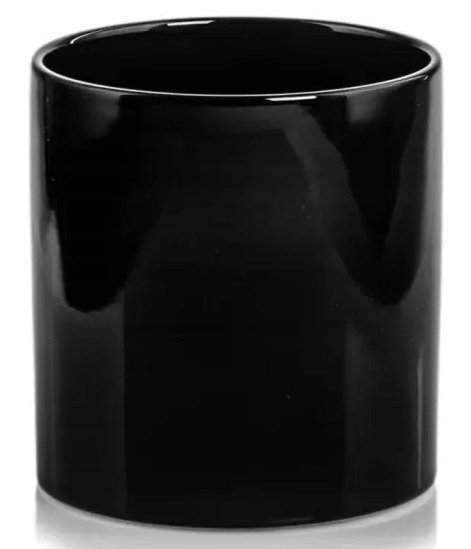 Osłonka ceramiczna czarna walec 20 cm