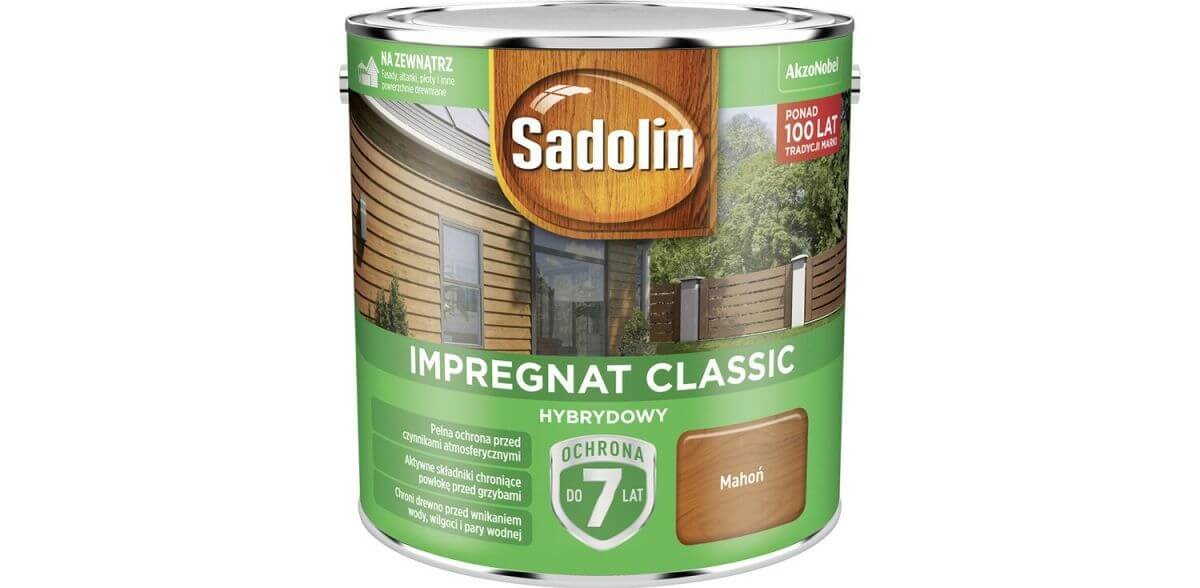 Sadolin Impregnat do drewna Hybrydowy mahoń 2 5 l 5327502