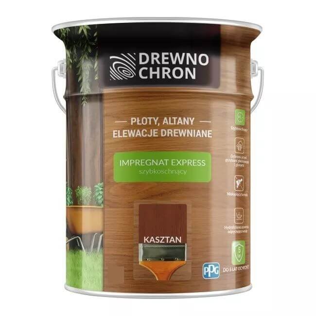 Impregnat Express Kasztan 4,5 l Drewnochron