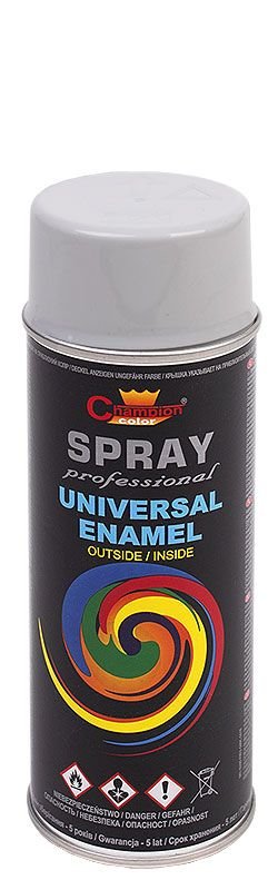 Champion Farba champion uniwersalna 400ml RAL 7046 szara jasna aerozol 5905179471185