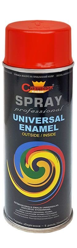 Champion Farba champion uniwersalna 400ml RAL3000 czerwona aerozol 5905179471499