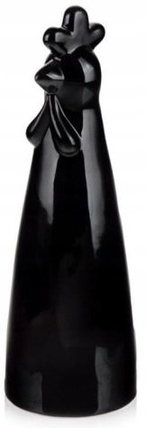 Kurka ceramiczna figurka wielkanocna czarna 19 cm