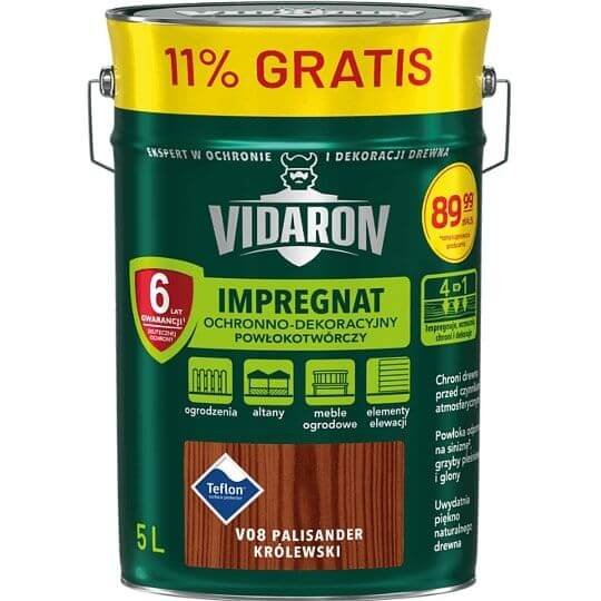 Vidaron Impregnat do drewna palisander królewski 5 l 91020454