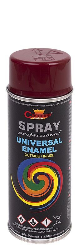 Champion Farba champion uniwersalna 400ml RAL3005 czerwona winna 5905179471413