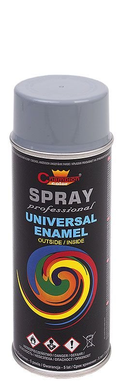 Champion Farba champion uniwersalna 400ml RAL7001 szara aerozol 5905179471529