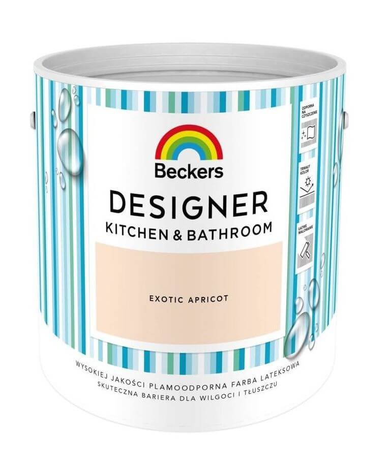 Beckers Emulsja Designer Kitchen&Bathroom exotic apricot 2,5l 09065