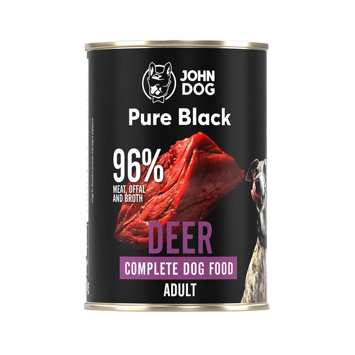 Mokra Karma Dla Psów John Dog Pure Black Z Jelenia 400 G Dorosłe Psy