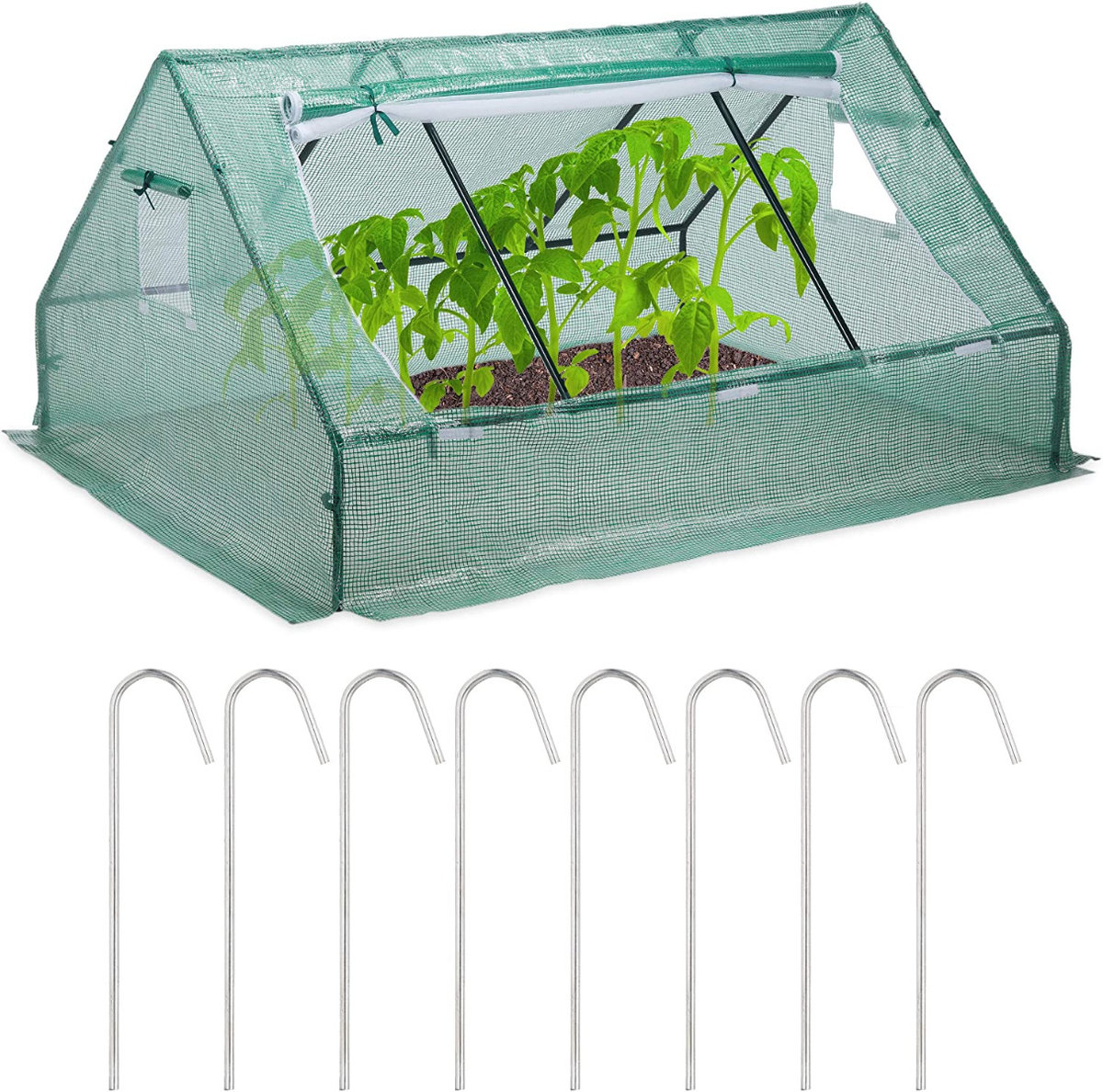 Garden Line Szklarnia Ogrodowa Foliowa Gardenhouse Zielona 180 X 94 X 140 Cm Wh