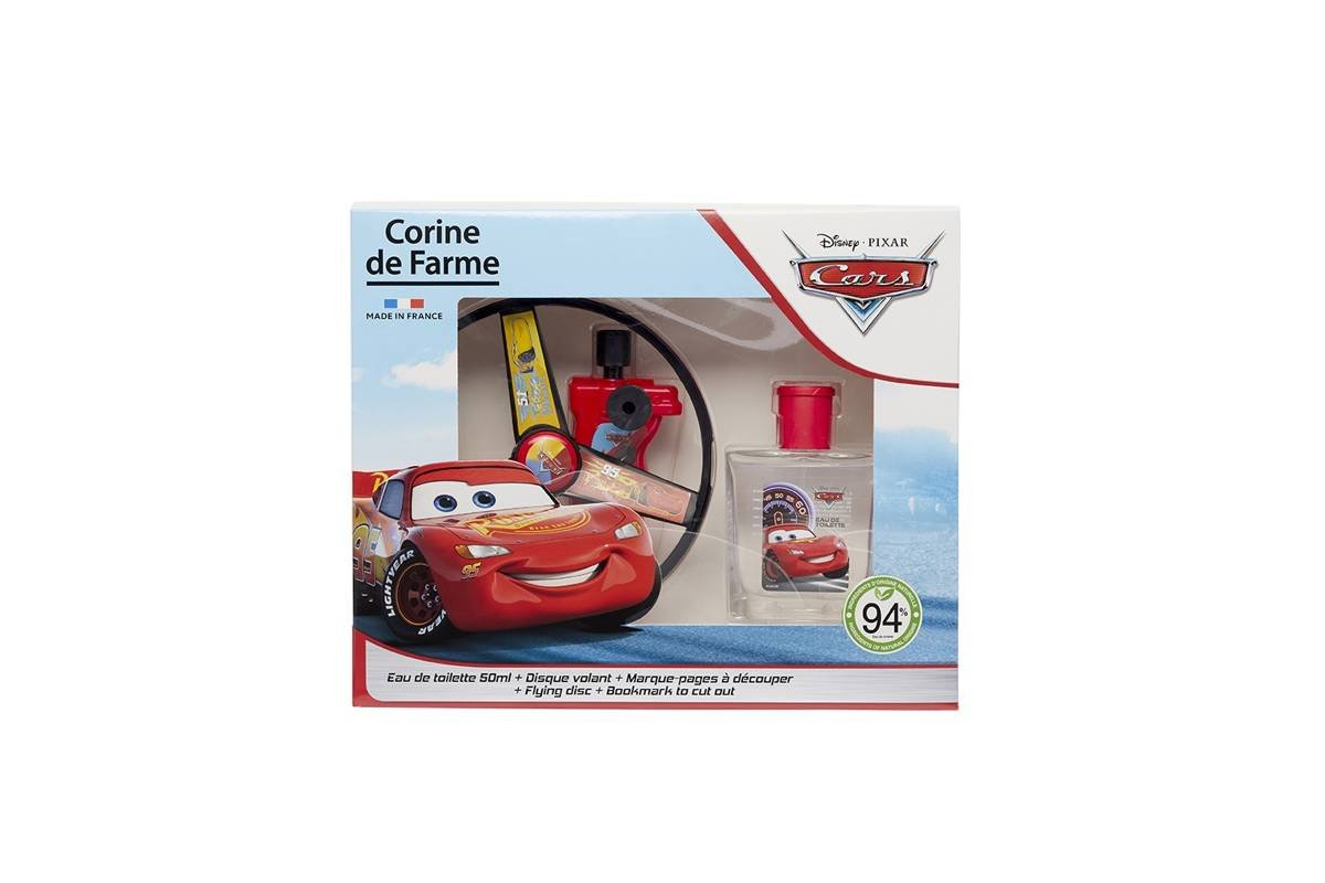 Corine De Farme Disney Cars, Zestaw kosmetyków dla chłopców, 3 szt.