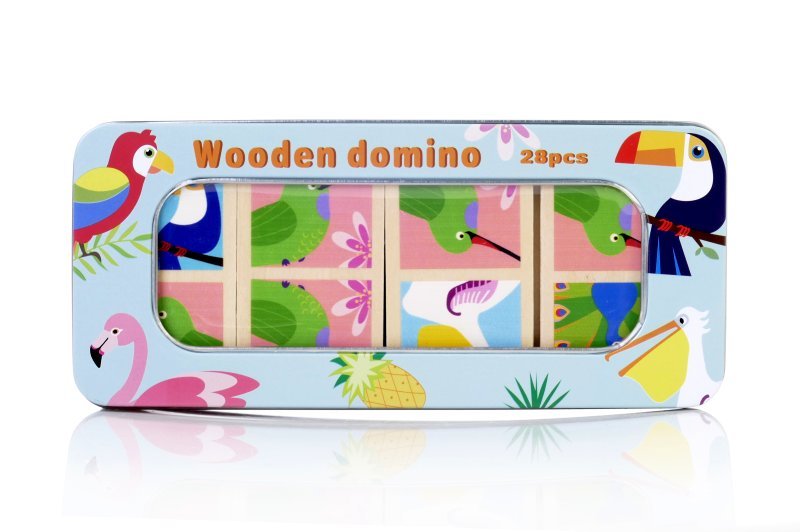 Domino drewniane Ptaszki  127359