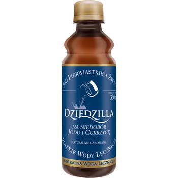 POLSKIE WODY LECZNICZE Mineralna woda lecznicza Dziedzilla 330ml - Polskie Wody Lecznicze 5903538342695