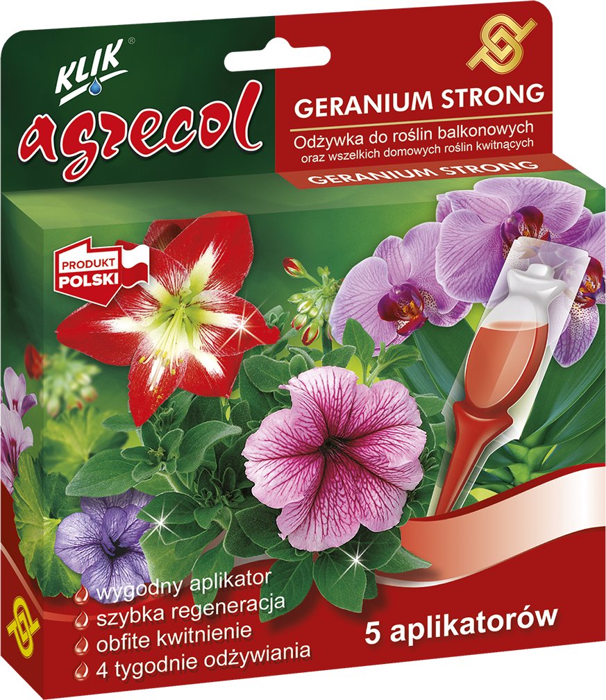Agrecol Odżywka Geranium strong 5x30ml