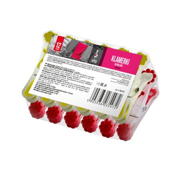 Klamerki do bielizny silikonowe 12 sztuk  Anna Zaradna
