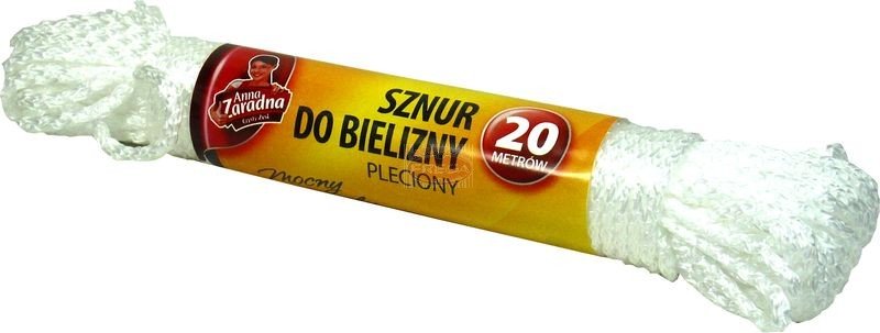 Sznur do bielizny pleciony 20m 3mm  Anna Zaradna