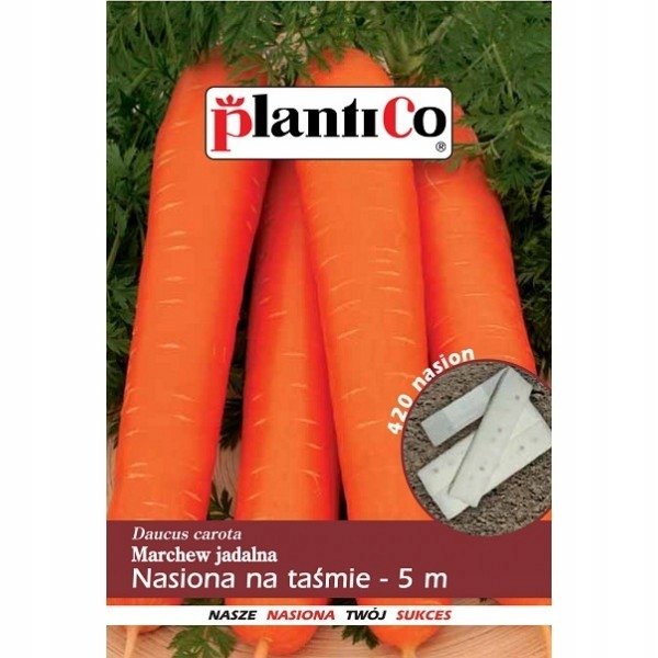 Plantico Marchew - nasiona na taśmie 5m