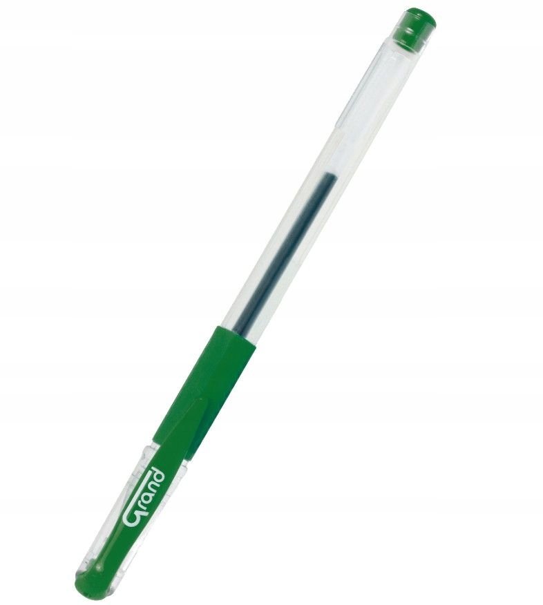 Długopis żelowy GRAND z gumką GR-101 zielony /160-1028/