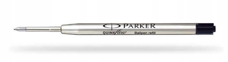 Parker Wkłady do długopisów PARKER QuinkFlow czarny (M) na blistrze AA331PAR