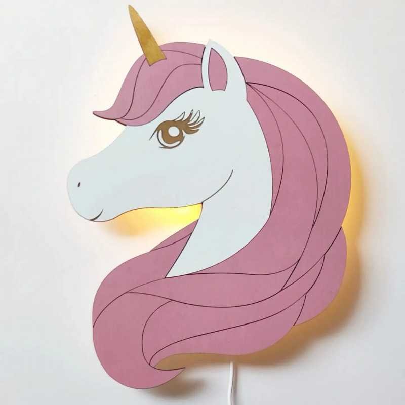 Lampka Jednorożec Led Rozmiar Xl/Drevniane.Pl