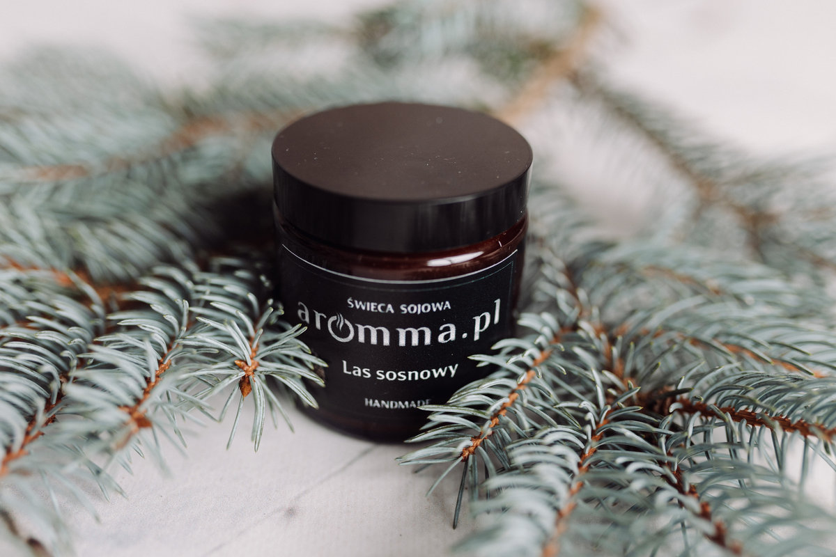 Świeca Sojowa 100% Las Sosnowy 120 Ml - Aromma