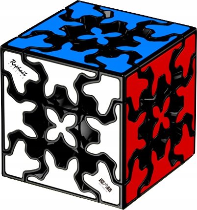Oryginalna Kostka Rubika Qiyi Gear 3X3X3 57mm + Podstawka