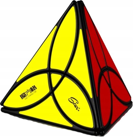 Oryginalna Kostka Rubika Qiyi Clover Pyraminx + Podstawka