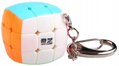 Oryginalna Kostka Rubika Qiyi 3X3X3 Brelok 30mm + Podstawka