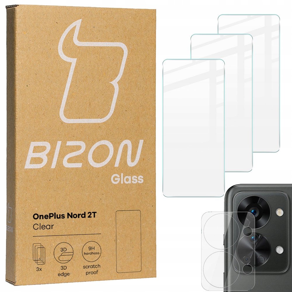 Szkło Hartowane Bizon Glass Do Oneplus Nord 2T